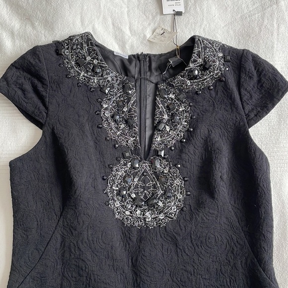 chetta B Sunhee Beaded Dress Size 4 New With Tags - Picture 2 of 11